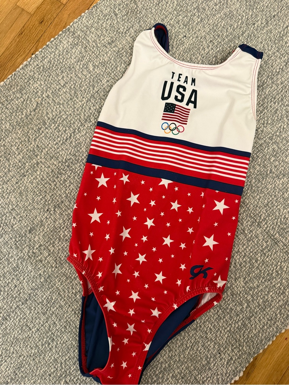 GK Leotard Team USA Red & White Kids Leotard